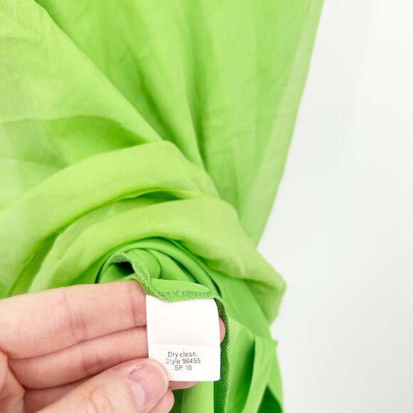 J. Crew Womens Sophia Sleeveless V-Neck Crepe 100% Silk Cocktail Party Dress 8P - Picture 7 of 8